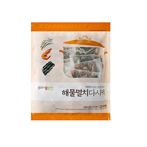 Koreanisch getrockneter ganzer Anchovy- und Meeresfrüchte-Sack für Suppe, 320 g (16 g x 20 Stück)