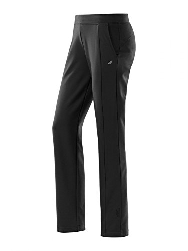 JOY sportswear Freizeithose SINA für Damen - sportliche Jogginghose mit geradem Schnitt | Lange Sport Hose mit hohem Baumwolle & Stretch-Material W42, Länge Normalgröße, Black
