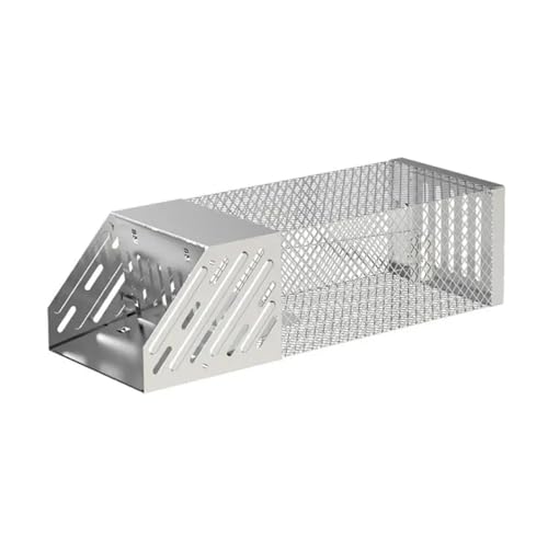 Mausefalle aus Edelstahl Mausefalle, selbstsichernder Sicherheits-Mauskäfig aus Metall for Ratten und Nagetiere