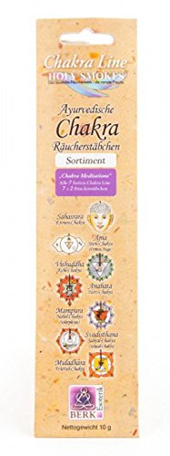 Berk - Räucherstäbchen - Chakra Line - Chakra Meditations - Chakra Line Sortiment - 5 Packungen