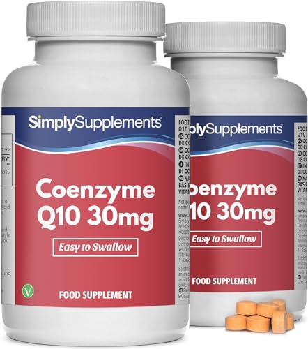 Koenzym Q10 30mg - 360 Tabletten - Geeignet für Veganer - Versorgung für bis zu 1 Jahr - SimplySupplements