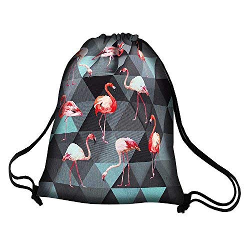 Unisex Rucksack für Rücken (Flamingos)