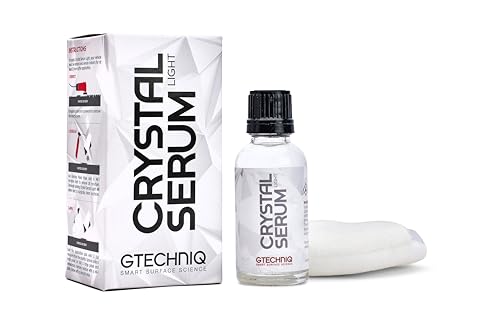 Gtechniq Crystal Serum Light 50 ml – Auto-Lackschutz – schöner, langlebiger Glanz, hochwertige Perlen, Wirbelspuren und chemische Beständigkeit, reduziert Oberflächenschmerzen – einfach aufzutragen