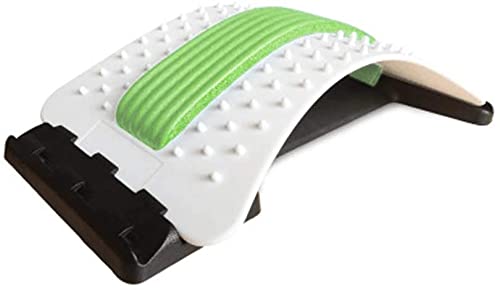 JIAHAO Unterer Rückendehner mit magnetischen Akupressurpunkten, mehrstufiges Rückenmassagegerät, Lendenwirbelsäule zur Schmerzlinderung (Grün)