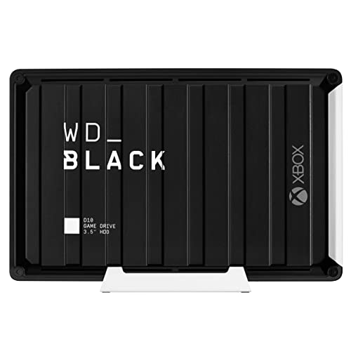 WD_BLACK 12TB D10 Game Drive für Xbox One 7200 U/min mit aktiver Kühlung zum Speichern Ihrer umfangreichen Xbox-Spielesammlung