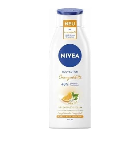 6er Pack - Nivea Bodylotion - Orangenblüte - mit Avocado-Öl, für normale und trockene Haut - 400ml