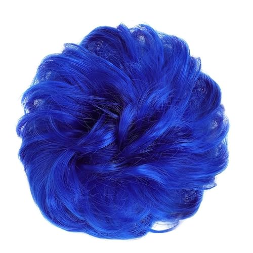 Haarteil Haargummi Messy Bun Hair Pieces Extensions, Curly Wave Synthetic Chignon Hairpiece mit Gummiband, Donut Hair Bun Scrunchie for Frauen Mädchen Haarteil Hochsteckfrisuren / Haarteile ( Color :