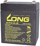 Kung Long VDs-Blei-AGM-Akku WP4.5-12, 12V, 4,5 Ah