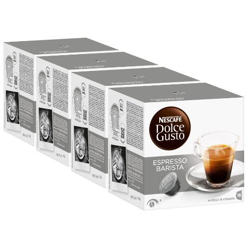 Nescafé Dolce Gusto Espresso Barista, Stark, Kaffee, Kaffeekapsel, 4er Pack, 4 x 16 Kapseln