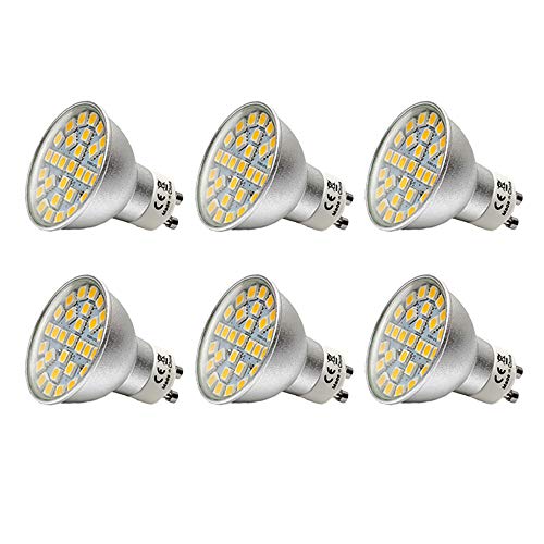 GU10 LED-Leuchtmittel, 5 W, 29 x 5050 SMD LEDs, 50 W Halogenlampe, Warmweiß, 3000 K, AC 220-240 V, 10 Stück