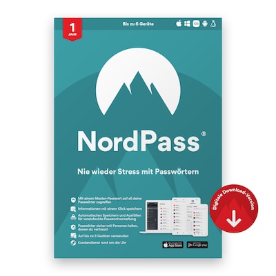 NordPass Password Manager [12 Monate] (NP1C1Y-EPDE-E)