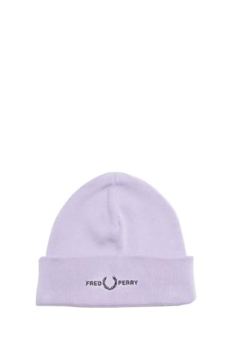 Fred Perry Klassische Mütze aus Baumwollmischung mit Logo in Lilac Soul – Einheitsgröße, Lilac Soul, One size