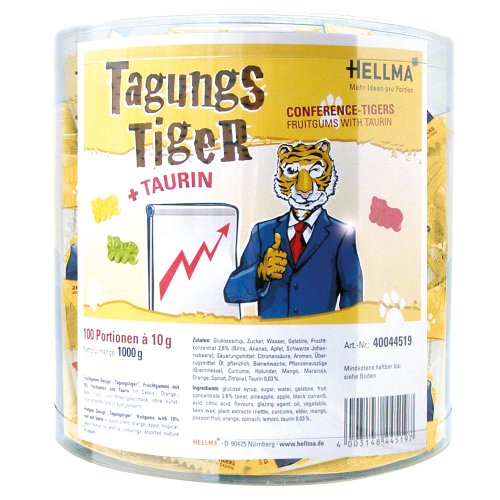 Hellma Fruchtgummi Tagungs Tiger/40044518 Inh.100 Tütchen