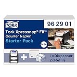 Tork Xpressnap Fit Counter Serviettenspender Starter Pack - 962901 - N14 + Servietten-Nachfüllpacks (2 x 120 Blatt)