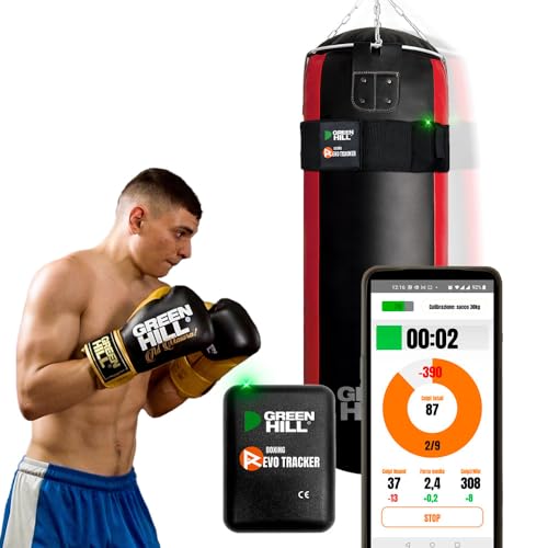 GREEN HILL Boxing Revo Tracker Sensor für Boxsack Zählung Schläge Boxen Messgerät Fäuste Frequenz Kraft