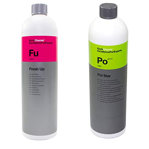 Geruchs Auto Entferner Fresh Up Fu 1 Liter + Pol Star Po Reiniger Leder Alcantara 1 Liter Koch Chemie