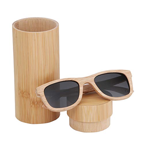 TIANZly Polarisierte Holzsonnenbrille für Herren Retro-Holzsonnenbrille für Herren und Damen