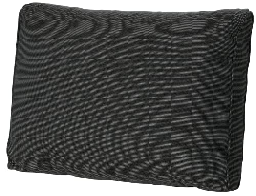 Madison Kissen Lounge weich Teppich 100% Acryl Rib schwarz, schwarz, 60 x 40 cm