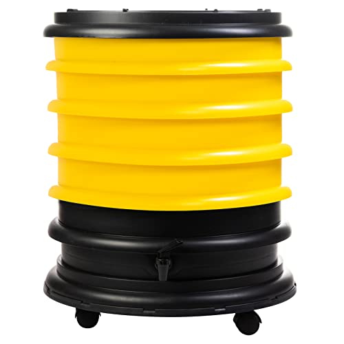 WORMbox | Wurmkomposter Wurmfarm Wurmkiste mit 4 Schalen Gelb | 64 Liter | Regenwurmkomposter, Kompostwürmer produzieren Wurmhumus