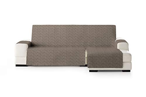 Eysa Mist Sofa überwurf, Polyester, C/7 braun-beige, Chaise Longue 240 cm. Geeignet für Sofas von 250 bis 300 cm