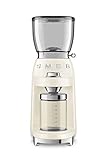 Smeg CGF01CREU Kaffeemühle, 150, Stainless Steel, Creme