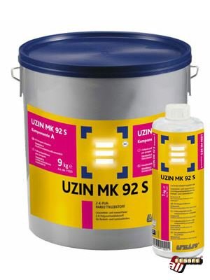 Uzin MK 92 S 2-K PUR-Parkettklebstoff Zahnung B11 10 kg Verbrauch ca. 1000-1200 g/m², Preis pro Pack