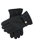 Dents Navy Exmoor gewachster Baumwolle Handschuh - Mittelgroß