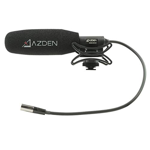 AZDEN SGM-250MX Professionelles kompaktes Cine Shotgun-Mikrofon mit Mini-XLR-Ausgang