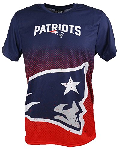 New Era New England Patriots Tee/T Shirt NFL Gradient Tee Navy - L
