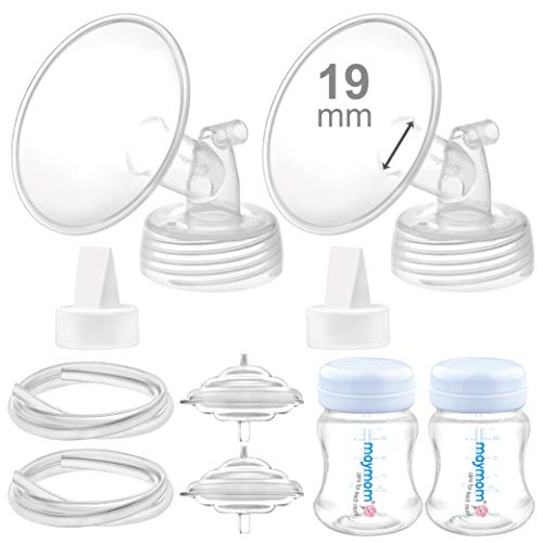 Maymom Pump Parts Spectra S2 Spectra S1, Small Flange Valve Tube Bottle Backflow Protector, Not Original Spectra S2 Accessories Replace Spectra Duckbill Valve Spectra Bottle Spectra (19mm Flange)