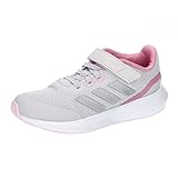 adidas RunFalcon 3.0 Elastic Lace Top Strap Shoes Schuhe-Hoch, Dash Grey/Silver met./Bliss pink, 38 EU
