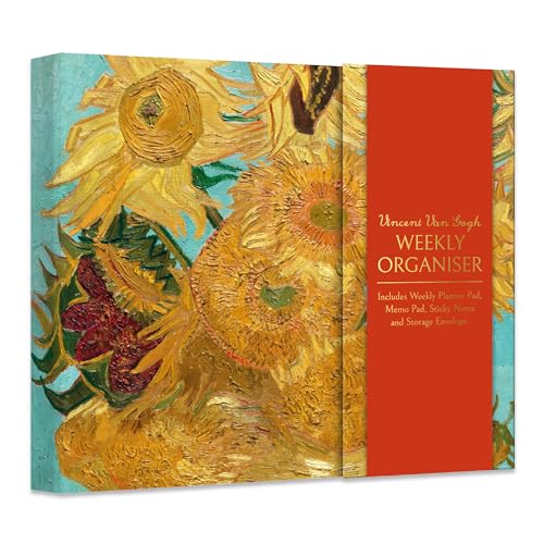 Wochenplaner, Organizer mit Haftnotizen – Van Gogh Sonnenblumen-Design