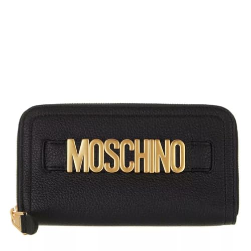 Moschino Portemonnaie mit Zip-Around-Reißverschlu, schwarz(black), Gr. One Size