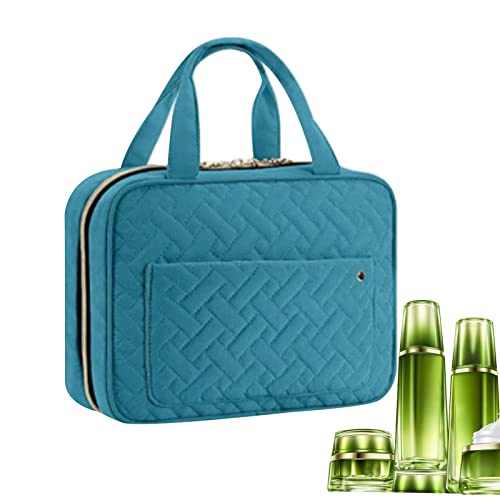 Make-up-Organizer-Tasche, Reise-Kulturbeutel, großes Fassungsvermögen, Make-up-Tasche mit tragbarem Griff für Hautpflege, Toilettenartikel, Shampoo, Geburtstagsgeschenk für Frauen und Mädchen Buogint,