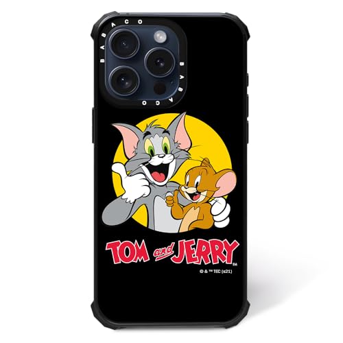 ERT GROUP Original und Offiziell Lizenziertes Tom & Jerry Muster Tom & Jerry 013 Magnetisch Handyhülle für iPhone 13 PRO Case, Zoll Kompatibel mit MagSafe, stoßfest, Hülle, Black