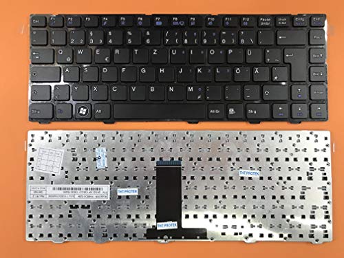 THT Protek DEUTSCHE - Schwarz Tastatur Keyboard Kompatibel für Medion Akoya MD98037