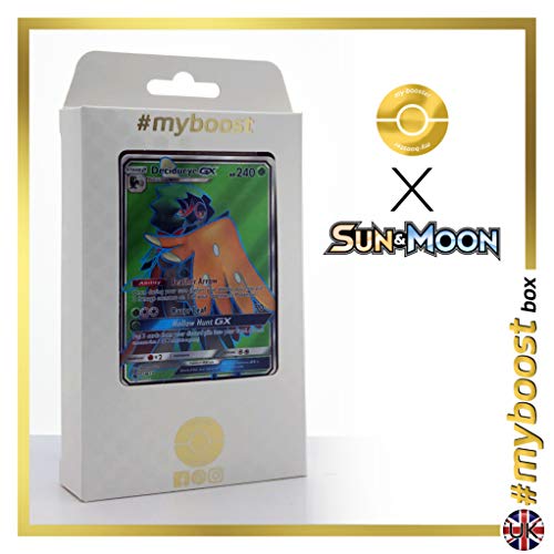 Decidueye-GX (Silvarro-GX) SM37 Full Art - #myboost X Sun & Moon 1 - Box mit 10 Englische Pokémon-karten