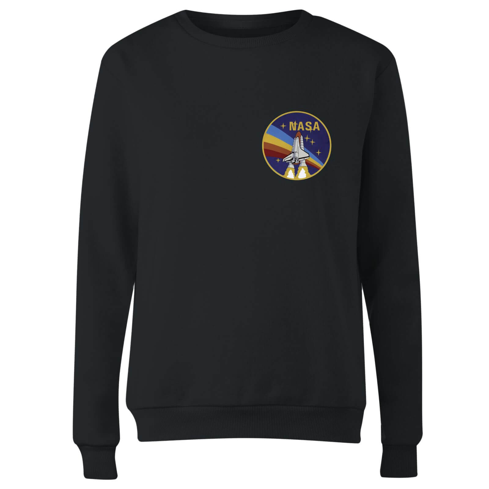 NASA Vintage Rainbow Shuttle Damen Sweatshirt - Schwarz - L 4