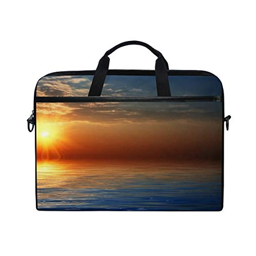 LUNLUMO Sea Sunset Picture 15 Zoll Laptop und Tablet Tasche Durable Tablet Sleeve for Business/College/Women/Men