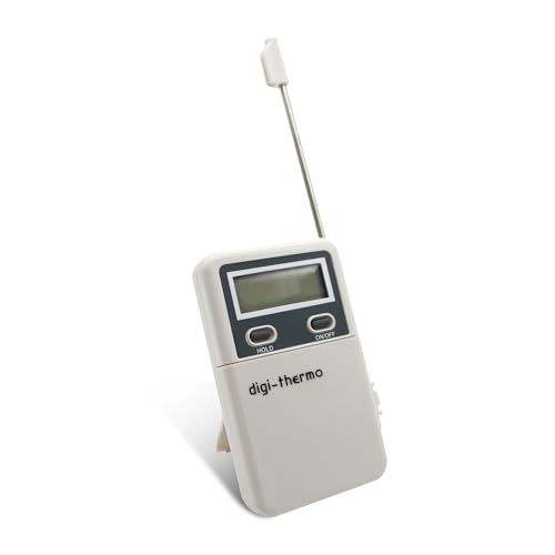 DOJA Barcelona | Digitales Handthermometer mit Fühler | Pack 1 | -50+300ºC | Thermometer mit Temperaturfühler | Industrielles Fühlerthermometer | Zur Temperaturmessung in Küche, Wasser...