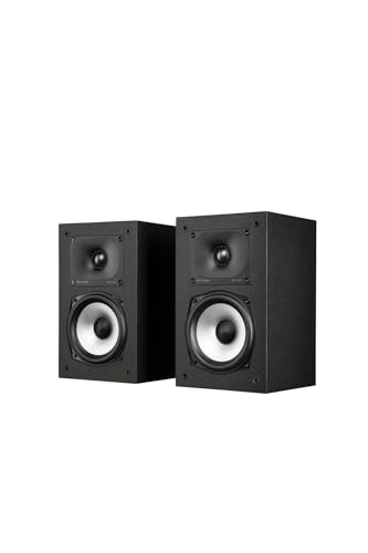 Polk Audio MXT15 kompakter Regallautsprecher, Stereolautsprecher, Surround Lautsprecher, Hi-Res Zertifiziert, Dolby Atmos und DTS:X kompatibel, HiFi und Heimkino Lautsprecher (Paar)