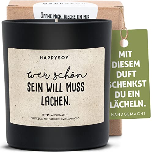 Lustiges Geschenk Duftkerze im Glas mit Spruch aus Sojawachs - natürlich handgemacht in Deutschland - schöne Geschenkidee für beste Freundin Freund Mama - Dekoidee, gemütliches Zuhause - vegane Kerze