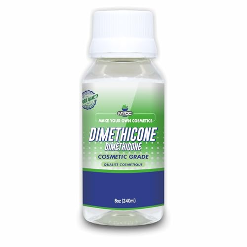 Myoc Pure Dimethicone (240ml) Keine Verfälschungsmittel |verwendet für Haar-, Lippen-, Körper- und Hautpflegeprodukte| Dimethicone Feuchtigkeitscreme | Kosmetische Qualität