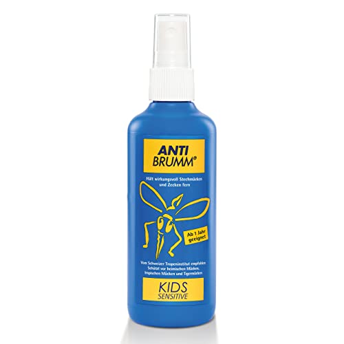 Anti Brumm Kids Sensitive Pumpspray, 150 ml: Zuverlässiger Mücken- und Zeckenschutz speziell für Kinder ab einem Jahr, Mückenspray mit Icaridin