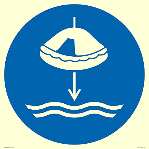 Pflicht: Lower Lifaft to the water in launch sequence Schild – 600 x 600 mm – S60