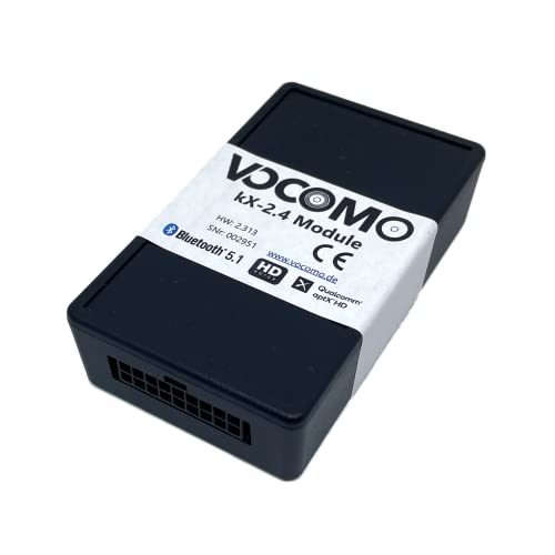VOCOMO kX-2 V1 Bluetooth Freisprecheinrichtung mit Musikstreaming für BMW 3er (E46), 5er (E39), X3 (E83), X5 (E53), Z4 (E85, E86) und Mini (R50, R52, R53) ab 09/2002