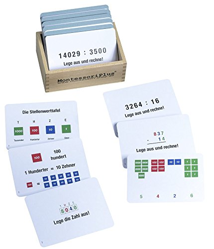 Arbeitskartei zum Markenspiel 100 Karten, Montessori-Material für die Freiarbeit, Lernkartei inkl. Selbstkontrolle