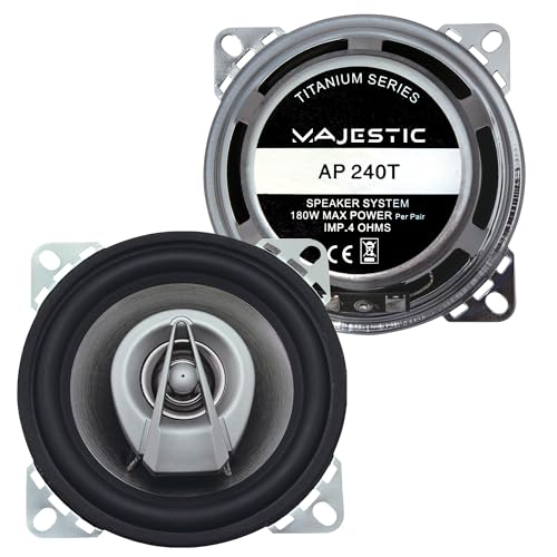 New Majestic AP-240T 2-Wege Auto-Lautsprecher - Auto-Lautsprecher (2-Wege, 90 W, 4 Ohm, 80-25000 Hz, 10 cm)