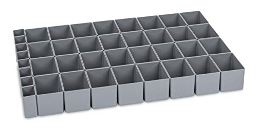 aidB NextGen Einsatzkasten Set"1/32 Unterteilung", 600 x 400 x 75 mm, ideal als Einsatz für Schubladen und NextGen Euroboxen