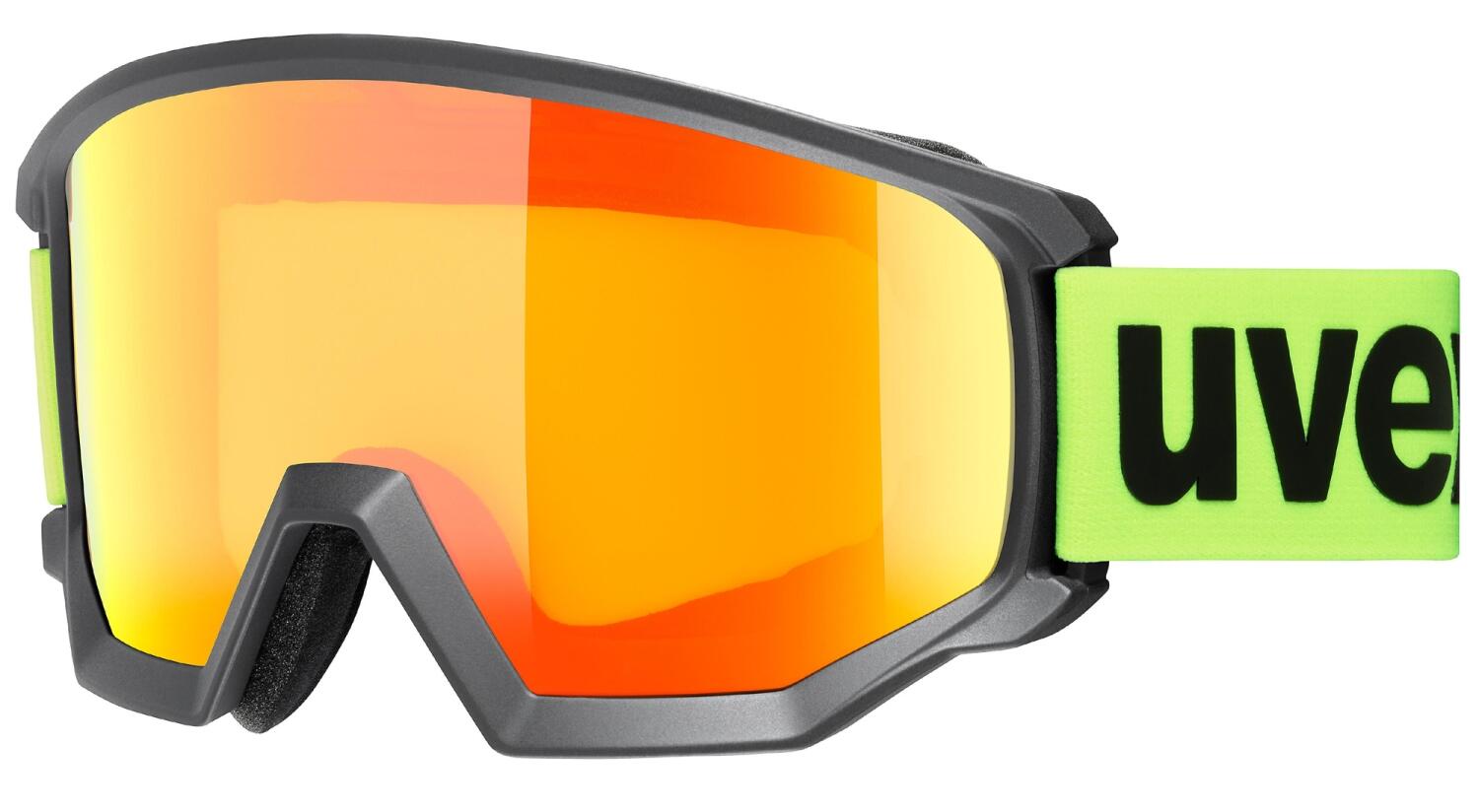Uvex Unisex-Erwachsene Athletic CV Skibrille, schwarz, one Size